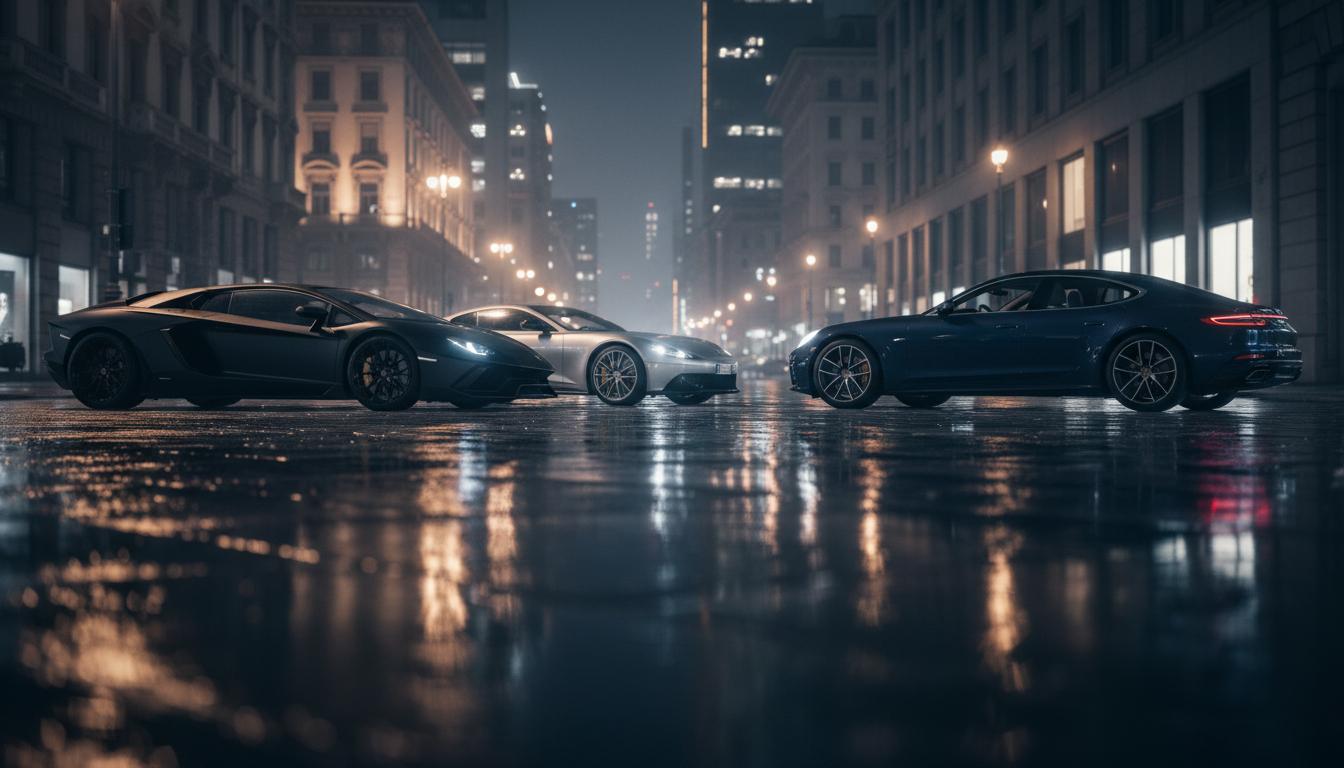 Milan cityscape at night